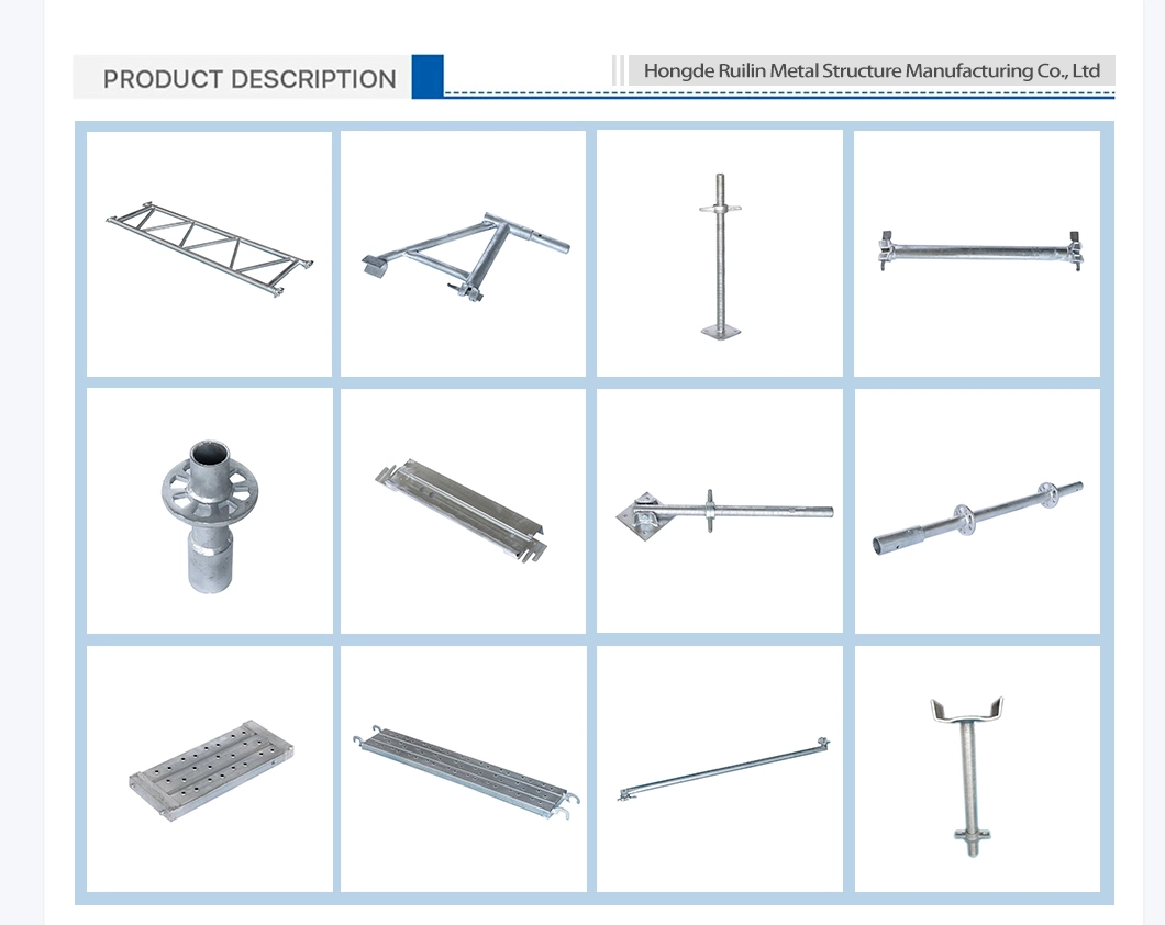 Allround Steel Hot Dipped Galvanized Ringlock Scaffolding/Scaffold System for Building/Tunnel/Bridge Construction