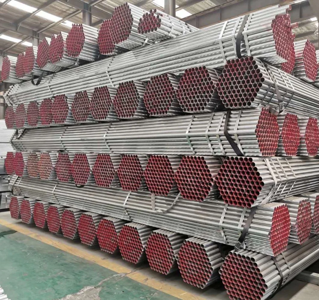 Q195 Q195b ASTM JIS G3466 Carbon Steel ERW Welded Galvanized Steel Pipe for Scaffolding and Construction