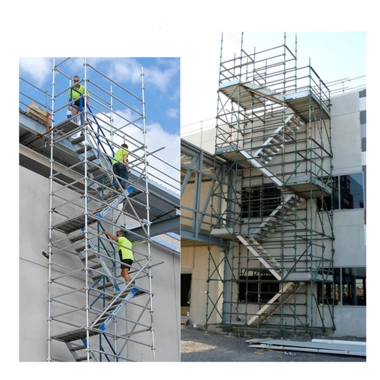 Building Aluminum Ladder Mobile Scaffold