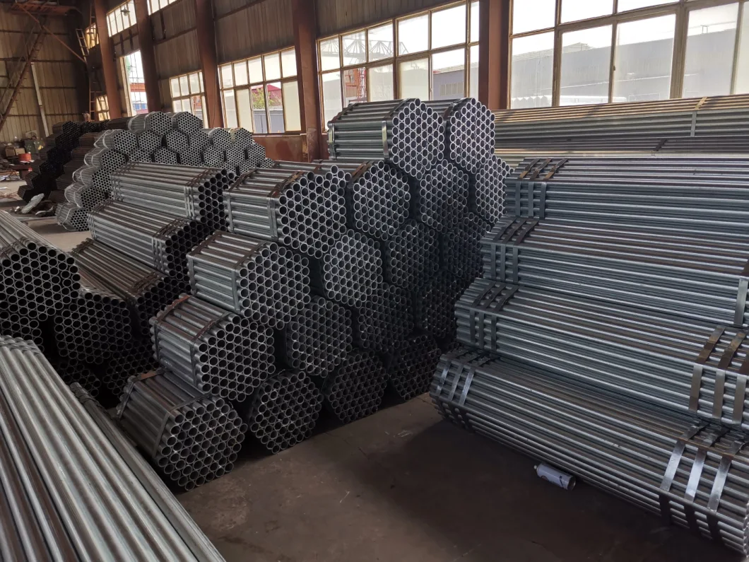 ERW Carbon Q235/Q345/S355/Stk500 Steel Galvanized Scaffolding Pipe