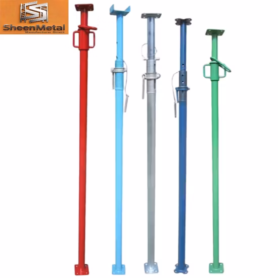 Échafaudage de construction d'usine de la Chine étayant l'appui réglable en acier d'échafaudage