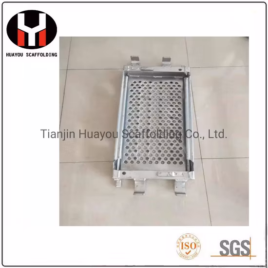 Planche à ressort en acier galvanisé Échafaudage extérieur Planche d'échelle Planche en acier Passerelle Planche de marche Planche en métal Planche Gi avec échafaudage à cadre à crochet