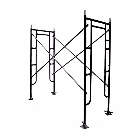 Système d'échafaudage Ringlock en aluminium d'échafaudage mobile de construction de cadre en aluminium