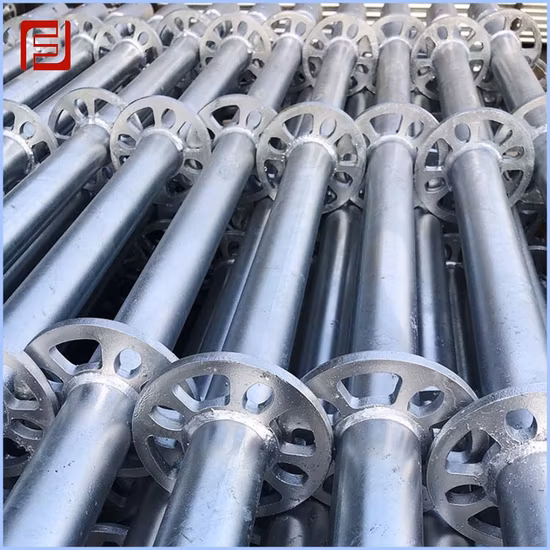 Système en aluminium galvanisé réglable d'échafaudage de Ringlock de couche en métal de construction